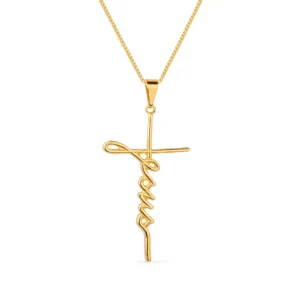 Colar Religioso de Cruz Jesus (GA 3001)