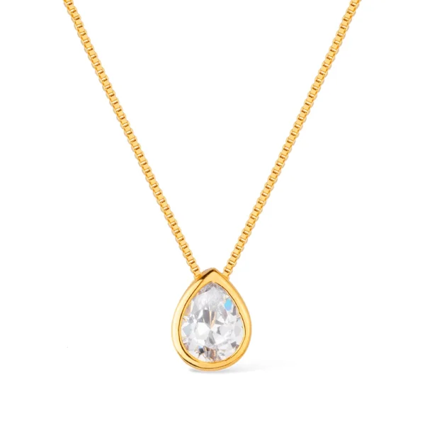 Colar de Gota em Zircônia (GA 3141)