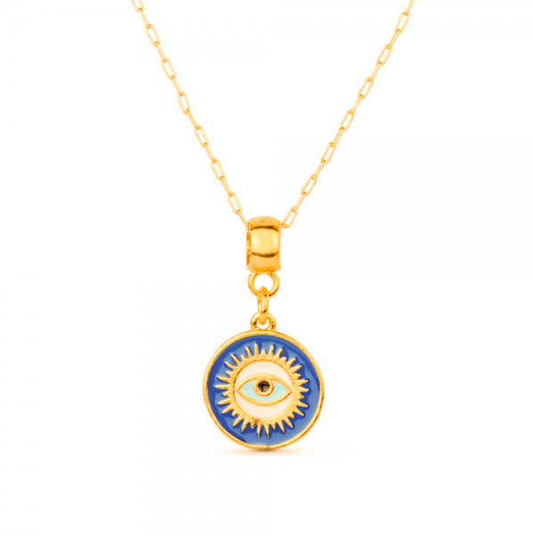 Colar Medalha Olho Grego (GA 3174)