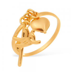 Anel com Pingente Fé e Coração (AN 1640)