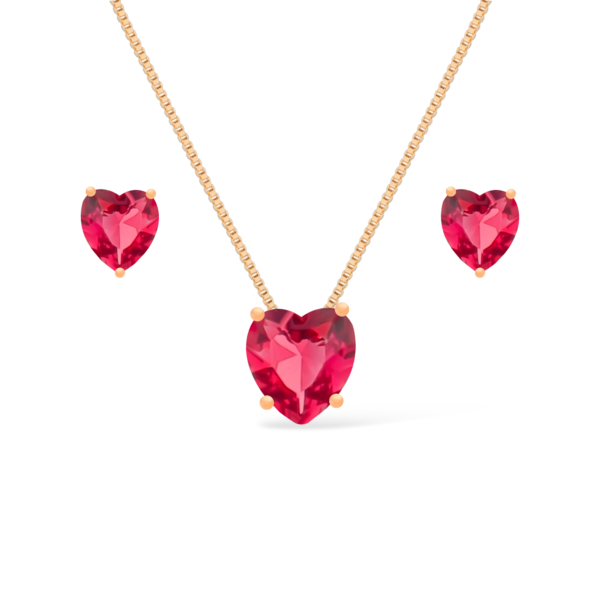 Conjunto de Coração Vermelho (GA2840, BR2842)