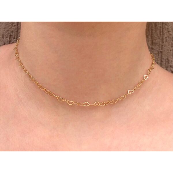 Choker Corrente de Coração (GA 3184) - Image 2