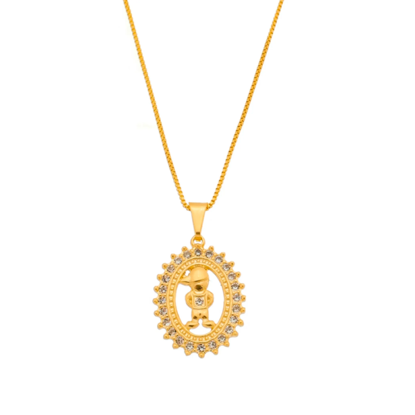 Colar Gargantilha Menino com Mandala (GA 1870)