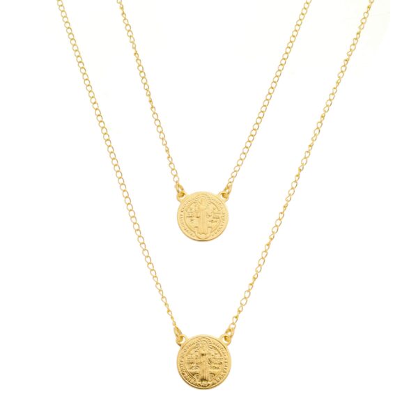 Colar Escapulário Medalha São Bento (GA 3215)