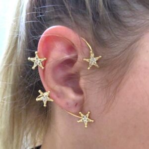 Brinco Earcuff Estrelas (BR 2721)