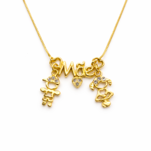 Colar Gargantilha Mãe de Casal (GA 2726)