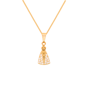 Gargantilha Nossa senhora Aparecida pedras zirconia (GA 3076)
