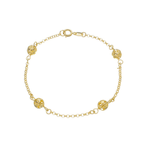 Pulseira de bolinhas Vazada(PL 5013)