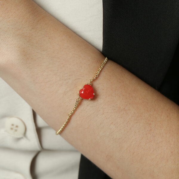 Pulseira com pedra de coração(PL 5203) - Image 2