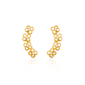 Brinco com Quatro Flores e Quatro Brilhos (BR 149)