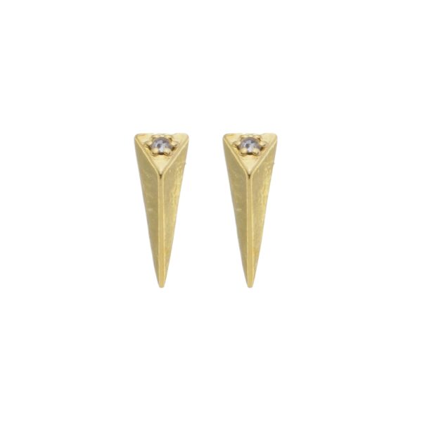Brinco Triangular com Pedra (BR 122)