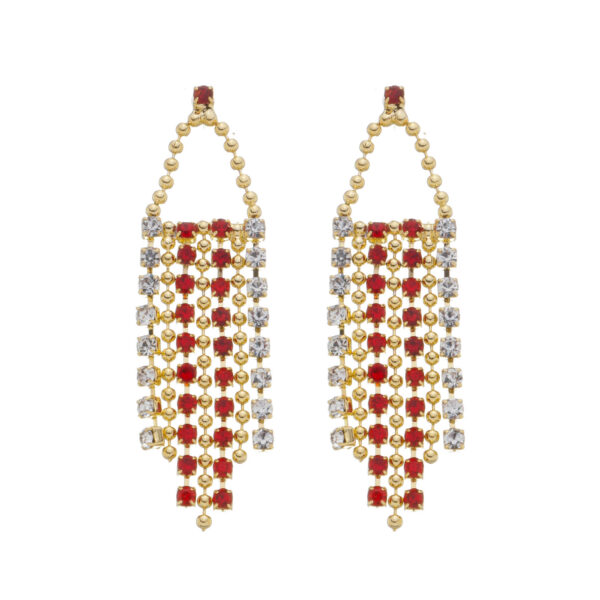 Brinco Triangulo Com Strass (BR 128)