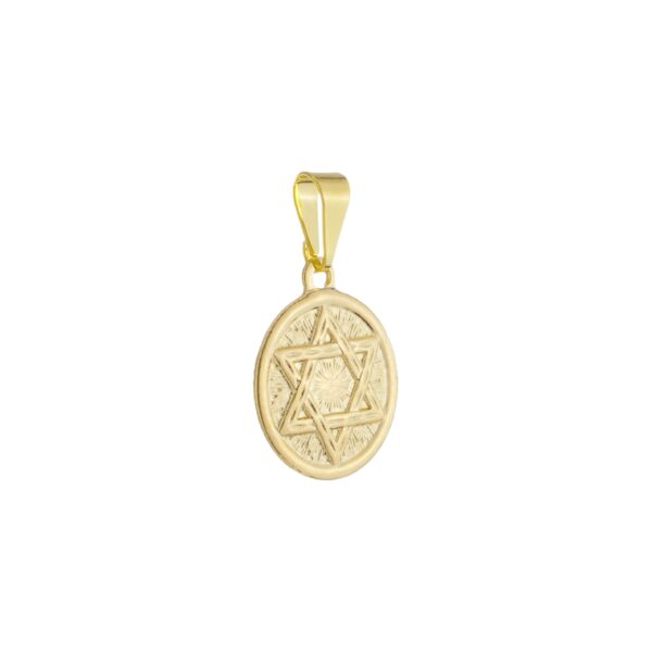 Pingente Oval Estrela de Davi (PI 648)