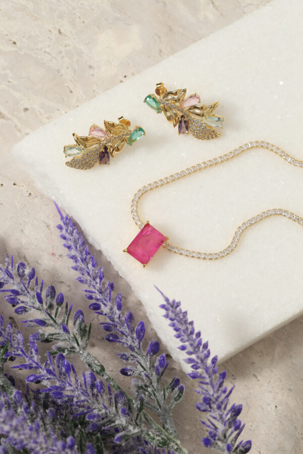 Colar Choker Riviera com Pedra Fusion  (GA 3290) - Image 2