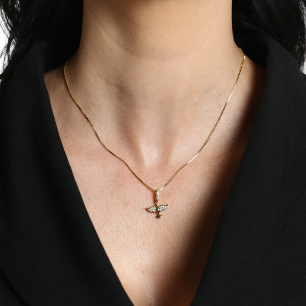 Colar Espirito Santo Cravejado com Zirconia( GA 3293) - Image 2