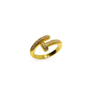 Anel Transpassado com Pedras (AN 2846)