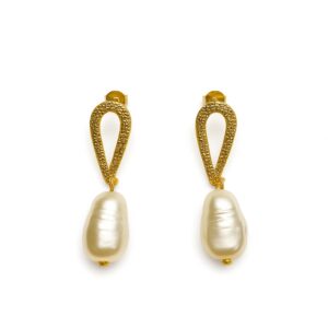 Brinco Base Grande pérola grande (BR 2802)