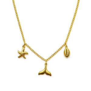 Colar Buzio, Cauda Sereia e Estrela do Mar (GA 3128)