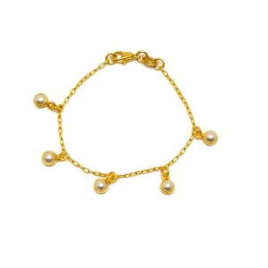 Pulseira Mini Perolas 14 cm (PL 5313)