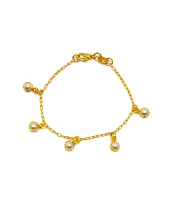 Pulseira Mini Perolas 14 cm (PL 5313)