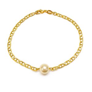 Pulseira Corrente com Pérola