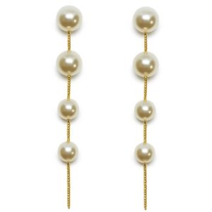 Brinco Base 4 Pérolas Penduradas (BR 2770)