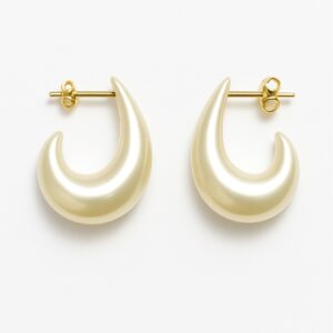 Brinco Meia Argola de Pérola (BR 2866)