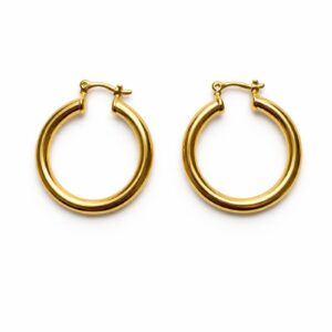 Brinco Argola Lisa Média 3,3 cm (BR 458)