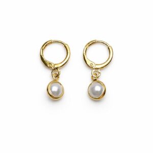 Brinco Argola com 1 Pérola (BR 891)