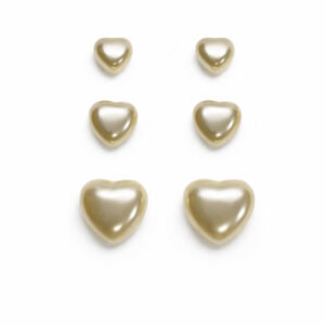 Trio de Brincos Coração de Pérola (BR 2221)