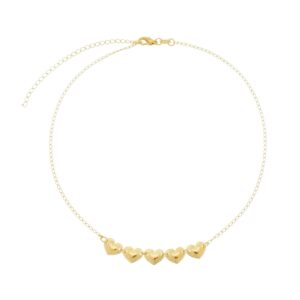 Colar 5 Corações (GA 2672)