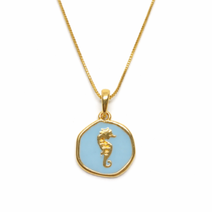 Colar Resina Coqueiro ou Estrela Mar ou Cavalo Marinho ou Cauda Sereia (GA 3372)