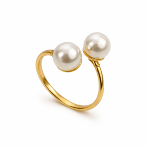 Anel Regulável 2 Pérolas (AN 1653)