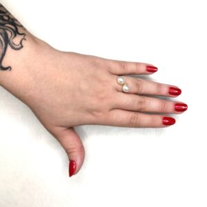 Anel Regulável 2 Pérolas (AN 1653)