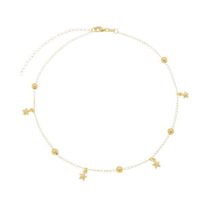 Colar Estrela e Bolinha (GA 2668)