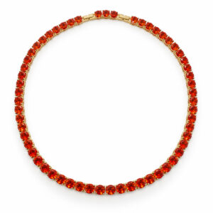 Colar Riviera Aperol e Rhodolite (GAE 103)