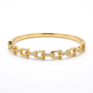 Bracele Elo Com Pedras Cravejadas (PLD 3050/14)