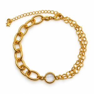 Pulseiras Corrente Corações e Luz (PLC 004)